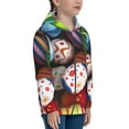 thumbnail image 5 of Pofeuu Easter Egg Print Teenage Zipper Hoodie Sweatshirts Hooded Casual Jackets With Pocket For Boys Girls-Medium, 5 of 6