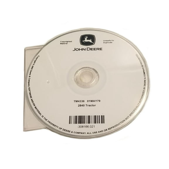 John Deere 2840 Tractor Technical CD Manual - TM4336CD