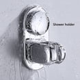 thumbnail image 4 of Soporte de cabezal de ducha de 5 modos Soporte de montaje en pared de ángulo ajustable Soporte de baño Base de fijación seitruly HA002587-00B, 4 of 6