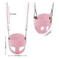 thumbnail image 6 of KINSPORY Toddler Swing Set, 59" Heavy-Duty Coated Iron Chains Baby Swing, High Back Full Bucket Infant Seat with Tree Straps, Backyard Outdoor Indoor, 6 of 8