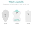 thumbnail image 4 of Tens Machine Unit Replacement Pads Ems Massage Patch Non Woven Electrode Pad For Tens Electronic Pulse Massager In Hand Shape, 4 of 5