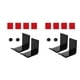 thumbnail image 2 of Soporte de almacenamiento para auriculares Monstrate Negro 2 piezas, 2 of 6