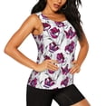 thumbnail image 2 of Bixox Women's Tulips Flowers Printed Sleeveless Fitness Workout Running Quick-Dry Tank Top, 2 of 7