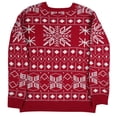 thumbnail image 3 of Chandail de Noël pour Femme, Blouse à Col Rond, Tricot Décontracté Duveteux, Torsadé, Chandail Mode, Fermeture Mi-Longue, Manteau, Imprimé, Cardigan Chaud, 3 of 7
