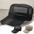 thumbnail image 1 of Gorro de Malla Beige para Hombre con Circunferencia de Cabeza Grande | Correa Ajustable | Material de Poliéster Transpirable | Gorra de Tallas Grandes a La Moda, 1 of 6