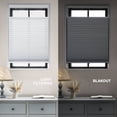 thumbnail image 4 of REGAL estate DrillMount Cordless 1.5" Light Filtering Top Down Bottom Up Cellular Shades, 36" W x 64" H, White, 4 of 7