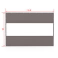 thumbnail image 2 of Domi Outdoor Living Heavy Duty Clear Panel Curtain, 18 oz Waterproof PVC Polyester Curtain, Tearproof, and Weather-Resistant Panel w/Eyelets for Patios,Gazebos,Pergolas (7'H x10'W, Gray), 2 of 8
