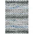 thumbnail image 2 of SAFAVIEH Canyon Grosvenor Distressed Shag Area Rug, Gray/Ivory, 5'3" x 7'7", 2 of 11