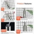thumbnail image 7 of 2X 7Oz Pump Dispenser for Bathroom, Stainless Steel Dish Soap Dispenser for Kitchen, 7 of 7