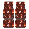 thumbnail image 1 of Honeii Fire Extinguisher Print Car Foot Mat Four-Piece Set - Front & Rear Universal Car Floor Mats for SUVs, Trucks, Sedans, 1 of 7
