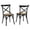 Black, variant on Modway Gear Dining Side Chair Set of 2 in Black