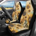 thumbnail image 2 of POLERO Sunflower Bee Polyester Vehicle Seat Covers Easy Install, Soft Front Seat Cover for Men, 2 Pack Car Front Seat Protector Covers, 2 of 13