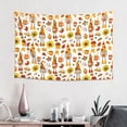 thumbnail image 2 of Easygdp Autumn Harvest Gnomes Tapestry Wall Hanging, Wall Tapestries for Bedroom Aesthetic Living Room Office Decor 60x40in, 2 of 8