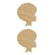 thumbnail image 2 of Inteprter Plantilla de de para el día de la madre, silueta de cabeza de astillas de madera, artesanía DIY, decoración del hogar, fiesta, Type4 NO4 Inteprter CBP176116, 2 of 6