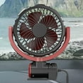 thumbnail image 6 of Baoblaze Portable USB Car Cooling Air Fan 8.2inch Tall Multifunctional 360 degree Rotatable, 6 of 8