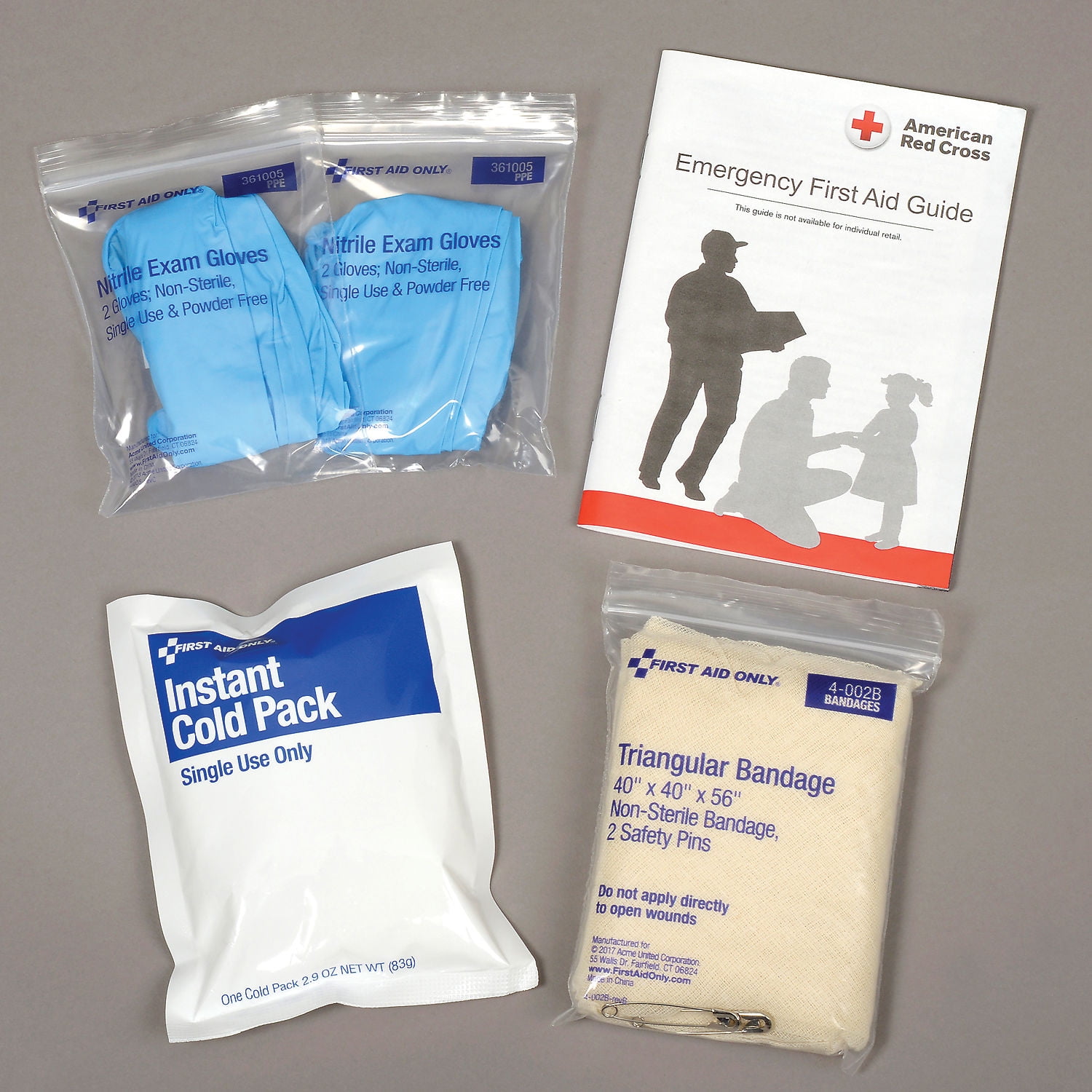 First Aid Only 06090 First Aid Kit, 25-Person ANSI Compliant, Plastic