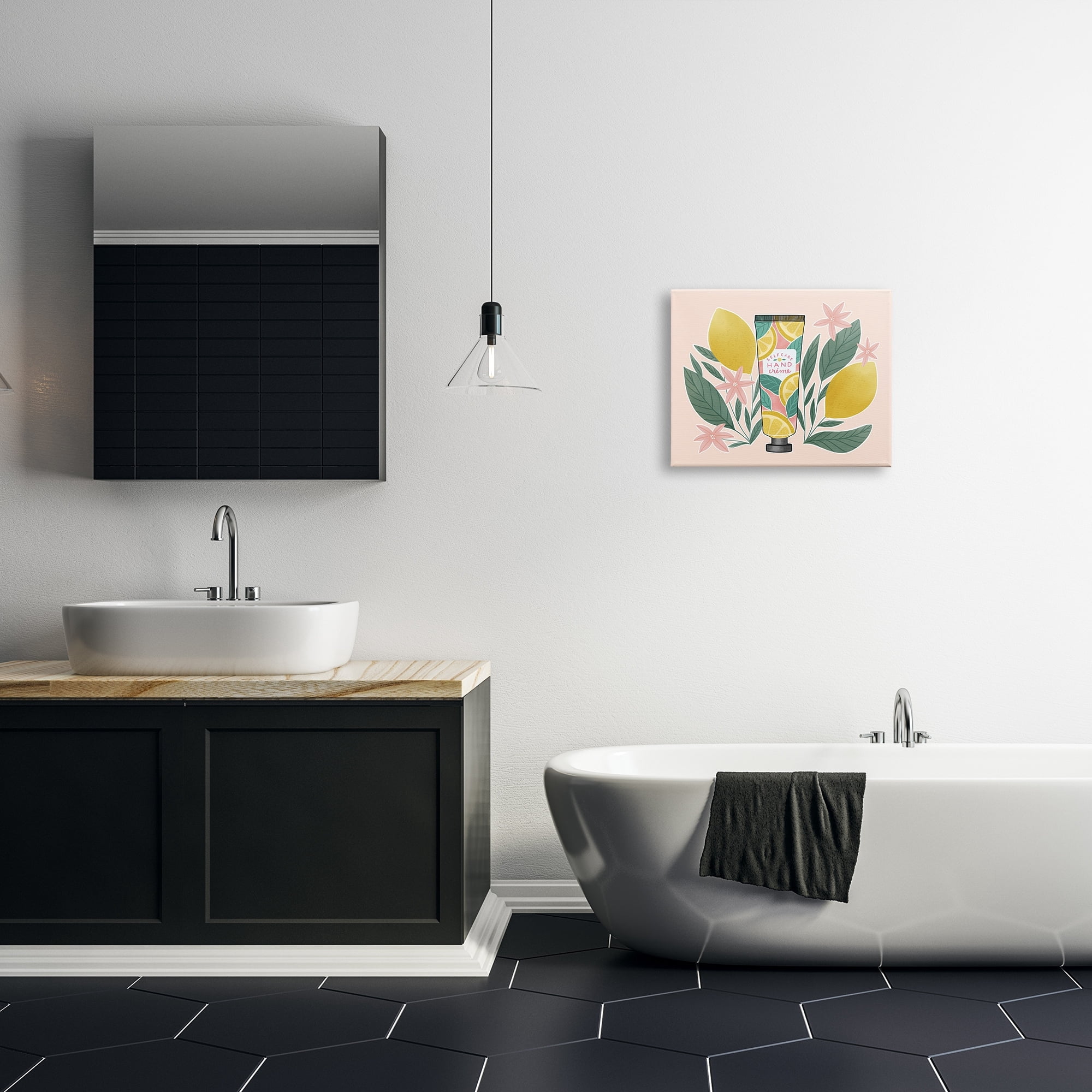Stupell Industries Self Care Hand Creme Citrus Herbs Botanical & Floral Painting Gallery Wrapped Canvas Print Wall Art