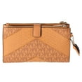 thumbnail image 4 of Michael Kors Jet Set Travel Large Double Zip Wallet MK Cider Yellow Multi Python, 4 of 5
