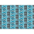 thumbnail image 1 of Ahgly Company Machine Washable Indoor Rectangle Transitional Bright Turquoise Blue Area Rugs, 6' x 9', 1 of 7