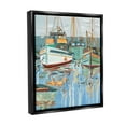 thumbnail image 4 of Stupell Industries Boat Harbor Reflections Transportation Painting Black Floater Framed Canvas Art Print Wall Art, 25 x 31, 4 of 10