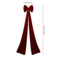 thumbnail image 2 of Extra Large Red Velvet Christmas Bow 78.74x15.74 Inch, Vintage Style Giant Wreath Bow for Christmas Tree Topper, Outdoor Indoor Holiday Party Decorations (1PC), 2 of 6