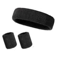 thumbnail image 1 of SharkTRUE Sweat-Wicking Quick-Dry Headband & Wristbands Set: Comfortable, Breathable, Multifunctional for Sports, 1 of 8