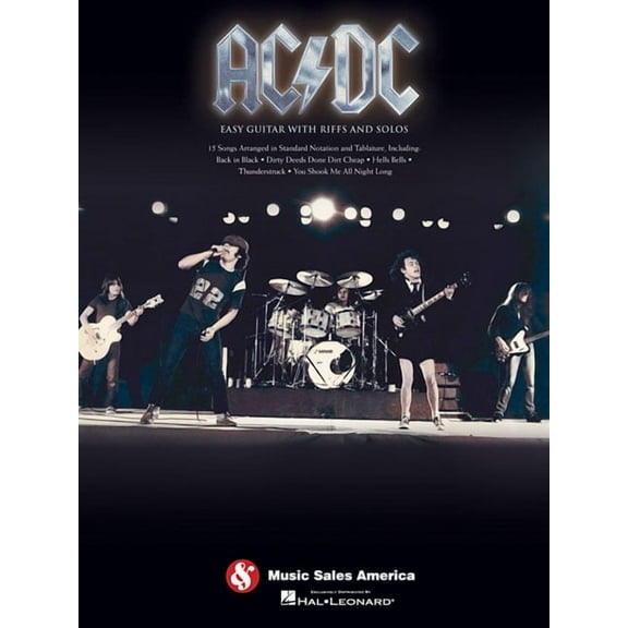 AC/DC: Easy Guitar with Riffs and Solos, (Paperback)