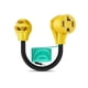 thumbnail image 1 of Adaptador de enchufe para secadora DEWENWILS de 4 a 3 clavijas, 30 A/250 V, 1 of 7
