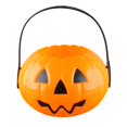 thumbnail image 1 of Cubo de dulces de Halloween, cubo de dulces, cubo de calabaza ligero y reutilizable Naranja, 1 of 9