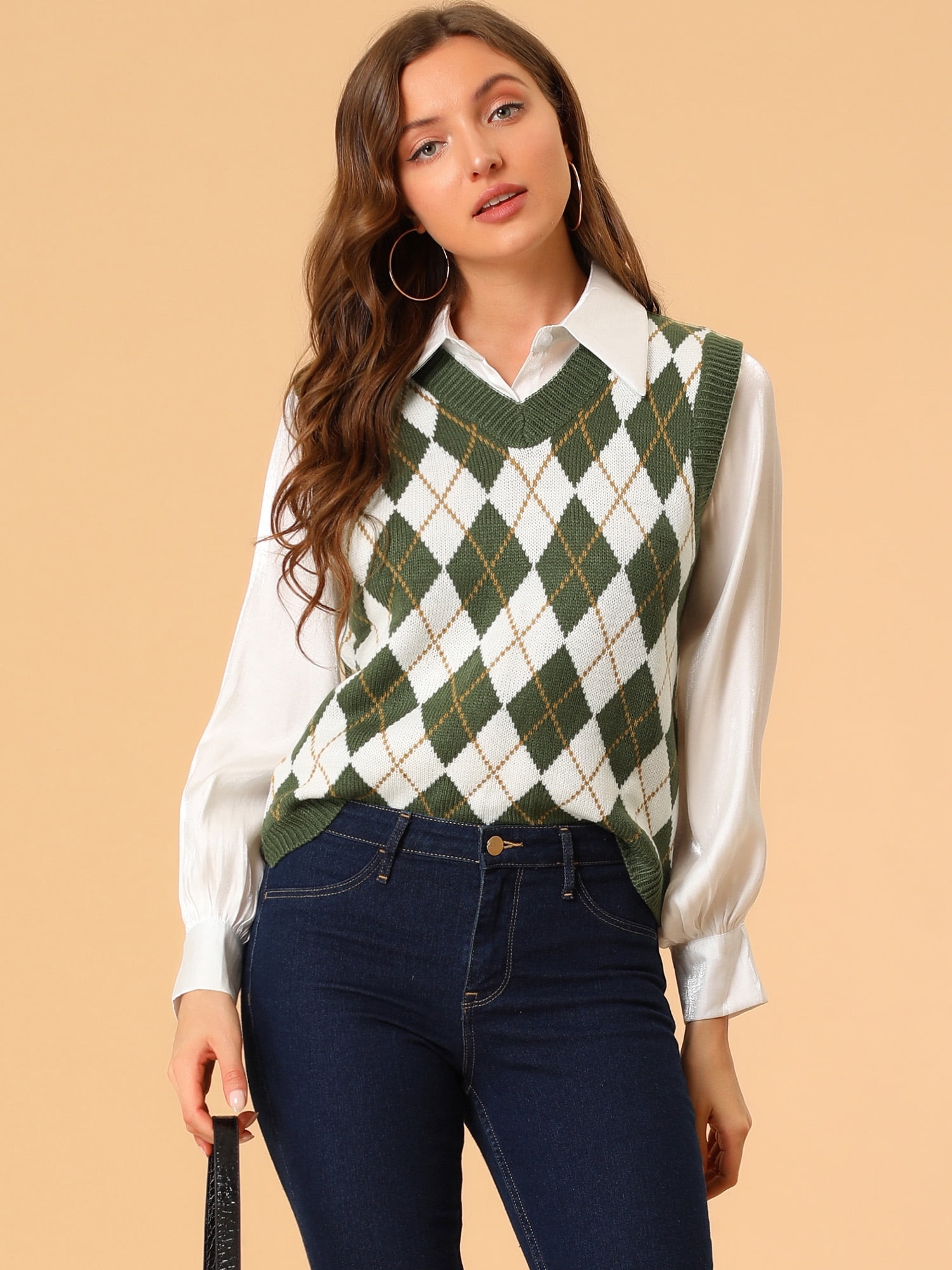 Chaleco Tejer Pullover Dama Tejido Tejer Un Pullover A Dos Agujas