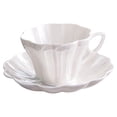 thumbnail image 1 of Yuarrent Taza de café de cerámica, juego de regalo atractivo para cumpleaños, platillo glaseado, agua, leche, té de la tarde, tazas de té, Juegos de servir café y té, 1 of 6