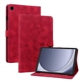 thumbnail image 2 of FJLBDE Case for Samsung Galaxy Tab A11 / Tab A9 8.7 Inch 2025/2023, Embossed Flower PU Leather Flip Wallet Folio Stand Cover, Red, 2 of 7