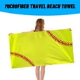 thumbnail image 6 of WNEXOPE Microfiber Balls Beach Towel,Baseball Pattern Quick Dry Towel- 30x60in Large Beach Towel,Absorbent Lightweight Sand Free Bath Towels, 6 of 8