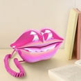 thumbnail image 4 of Corded Lips Telephones L andline Pink Home Telephones Cute Mouth Shape Wired Phone for Home,Office,Shops & Art Decor Cute Real Working Telephone Novelty Gift for Girls, 4 of 4