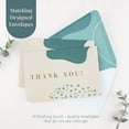thumbnail image 4 of Thank You Cards With Matching Envelopes | 50-count, Gold Foil - Blank Note Cards, Perfect For Wedding, Business, Gift Cards, Graduation, Baby Shower, Funeral (sage Green), 4 of 5