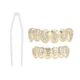 thumbnail image 2 of Hip Hop Teeth Set with Silicone Grooves, Brass Electroplating,  Party Gift for Fashion Shows & Music Concerts, 2 of 8