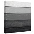 thumbnail image 2 of Ships Next Day Canvas Wall Art 12"x12", Black Grey Ombre Wood Framed Canvas Print Painting, Farmhouse Vintage Wooden Striped Ready to Hang Small Picture Wall Decor for Home Kitchen Dining Room Office, 2 of 9