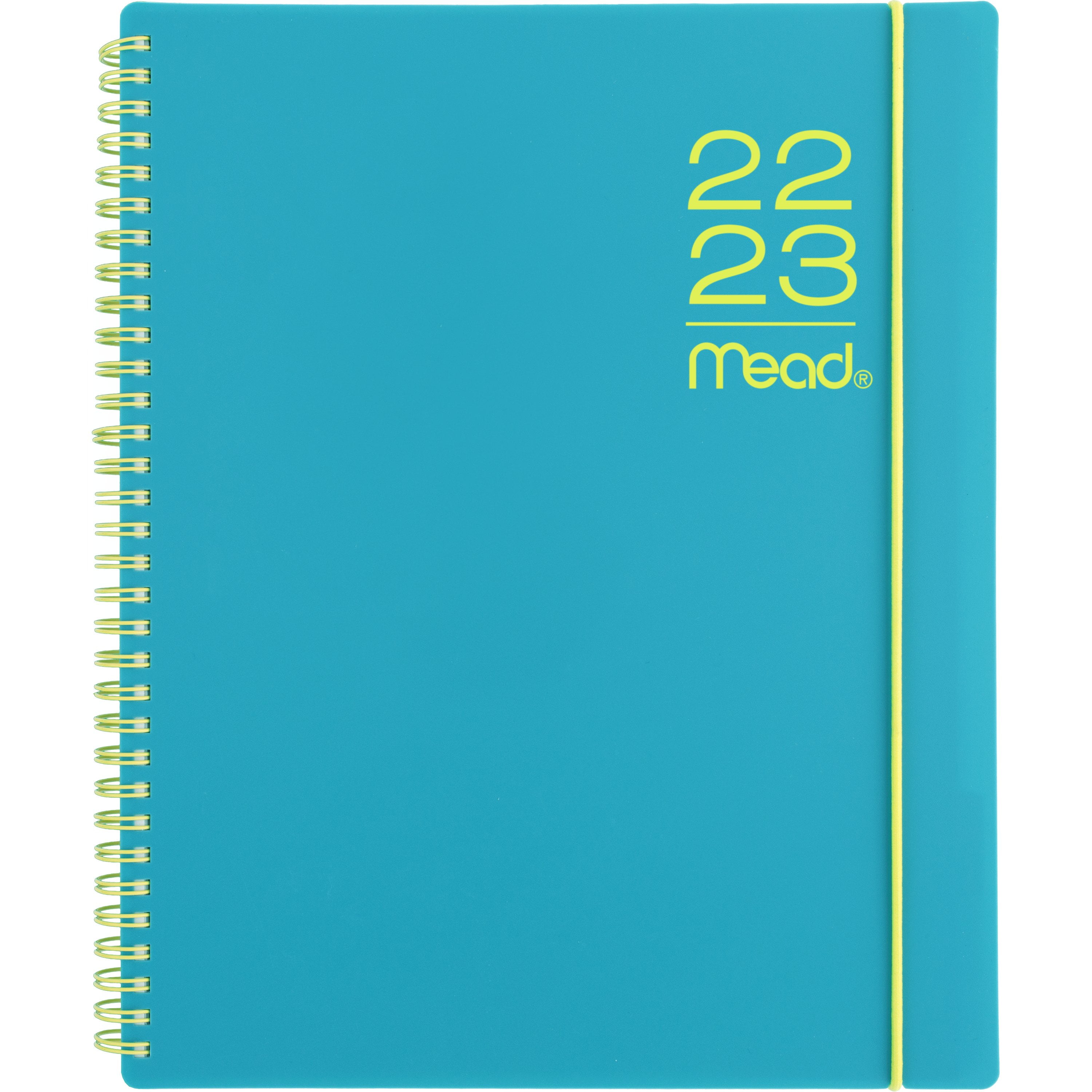 2022-2023 Weekly Monthly Academic Planner, 8 1/2' x 11', by Mead, Color Pop, Teal (1604PW-905A-23)