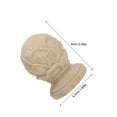 thumbnail image 2 of OULII Embout en Bois 1Pcs Forme Décorative d'Ananas Kaki pour Rénovation de Maison, 2 of 6