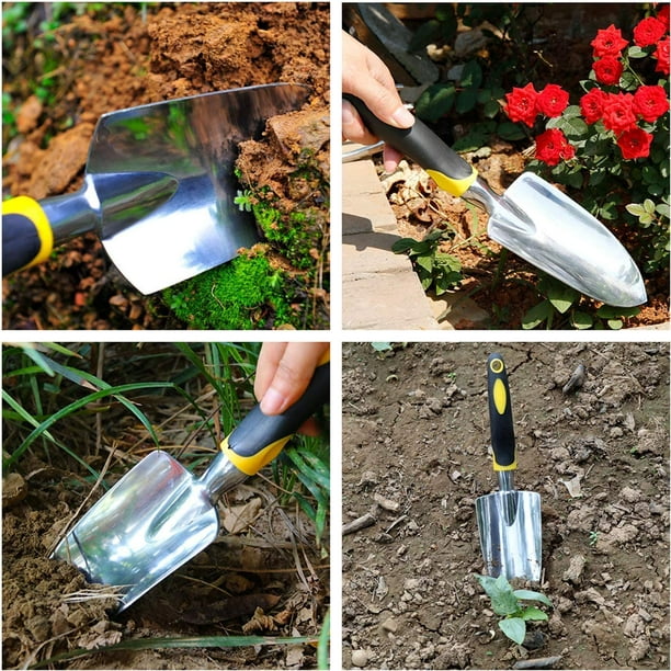 SXBBSMC Truelle de jardin, pelle à main, 1 outil de jardinage robuste en  fonte d'aluminium, outils à main de jardin pour hommes, femmes et enfants.  : : Terrasse et Jardin