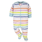 Onesies Brand Baby Girl Sleep 'n Play Footed Pajamas, 4-Pack, Sizes Newborn-6/9 Months