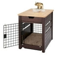 thumbnail image 3 of TRINITY 18" Pet Crate End Table w/ Drawer, Espresso Brown, 3 of 9