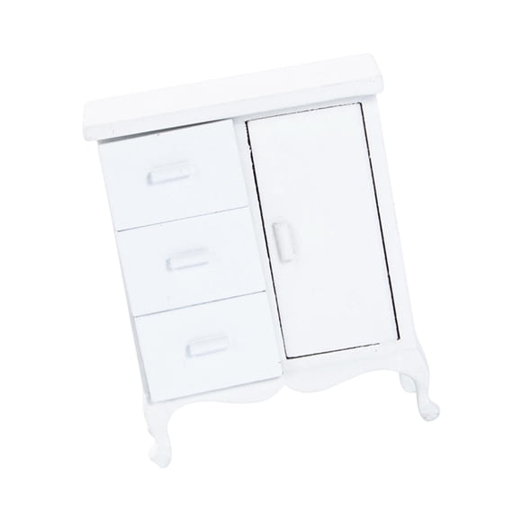 Mini gabinete Muebles en miniatura Habitación Accesorios de fotografía realistas 1:12 Casa de muñecas Gabinete en miniatura para el diseño de la