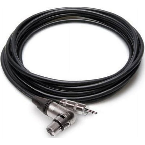Hosa MXM-015RS Microphone Cable 3.5 mm TRS Male to Neutrik Right Angle XLR Female 15 foot