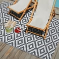 thumbnail image 5 of Nuu Garden Grey Geometric Outdoor Rug, 6' x9', Indoor/Outdoor Area Rugs, Reversible, Grey and Beige, 5 of 5