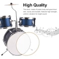 thumbnail image 2 of Batería Irfora Juego de batería para niños de 14 pulgadas y 3 piezas con trono ajustable Pedal de platillo Baquetas Instrumento musical para niños Niños principiantes Irfora Batería, 2 of 7