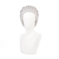 thumbnail image 1 of Peluca de cosplay gris claro estilo corto para personajes de anime, 1 of 2