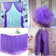 thumbnail image 3 of Purple Tulle Fabric Rolls 6 Inch by 25 Yards Tulle Roll Spool Fabric for DIY Tutu Skirt Baby Shower Birthday Party Wedding Decorations Christmas Craft Supplies (Blue), 3 of 8