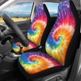 thumbnail image 3 of Uourmeti Car Seat Covers Stretchy Polyester, Compatible with Sedan Seats Van Seats, for Trucks Cars, Tie Dye, 3 of 10