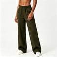 thumbnail image 5 of PNTUTB Women's Activewear Pants Stylish Solid-Color Versatile Pants Casual Stretchy High-Waisted Loose Comfortable Wide-Leg Pants with Pockets, 5 of 7